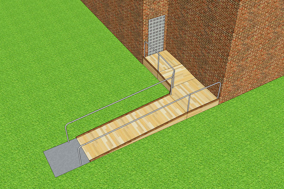 Drawing of a ramp