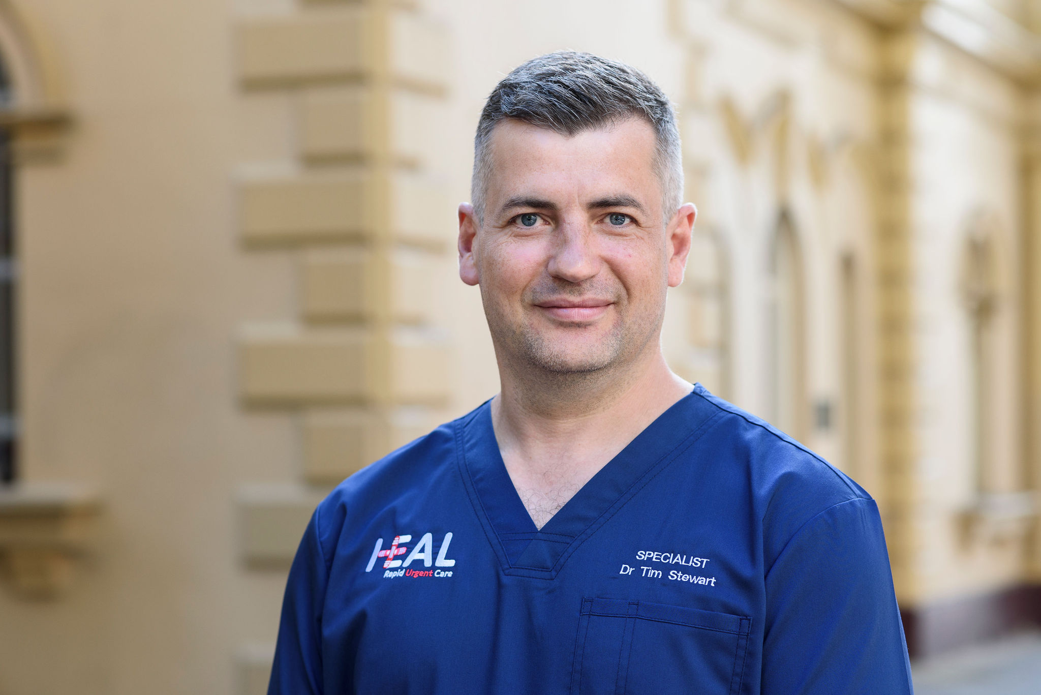 A profile image of the CEO of HEAL Urgent Care, Tim Stewart